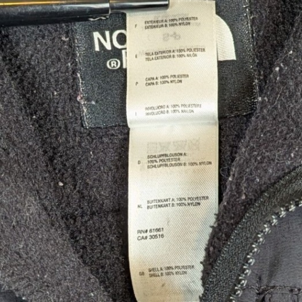The North Face Denali Polartec Fleece Jacket Womens Small Black Full Zip Outdoor - Picture 8 of 14